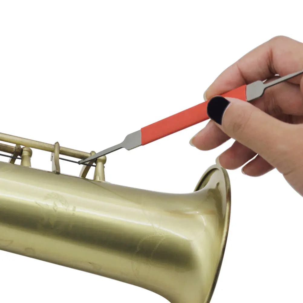 1 Pezzo Strumento Portatile per Riparazione Sax e Clarinetto, Ago a Molla con Gancio Durevole, Strumento di Regolazione per Strumenti Musicali, Perno a Uncinetto per Sax