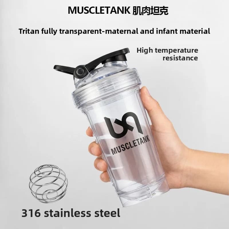 Tritan Shaking Cup Fitness Protein Shaking Cup Powdered Cup Graded Sports Water Cup Food Grade High Temperature Resistant