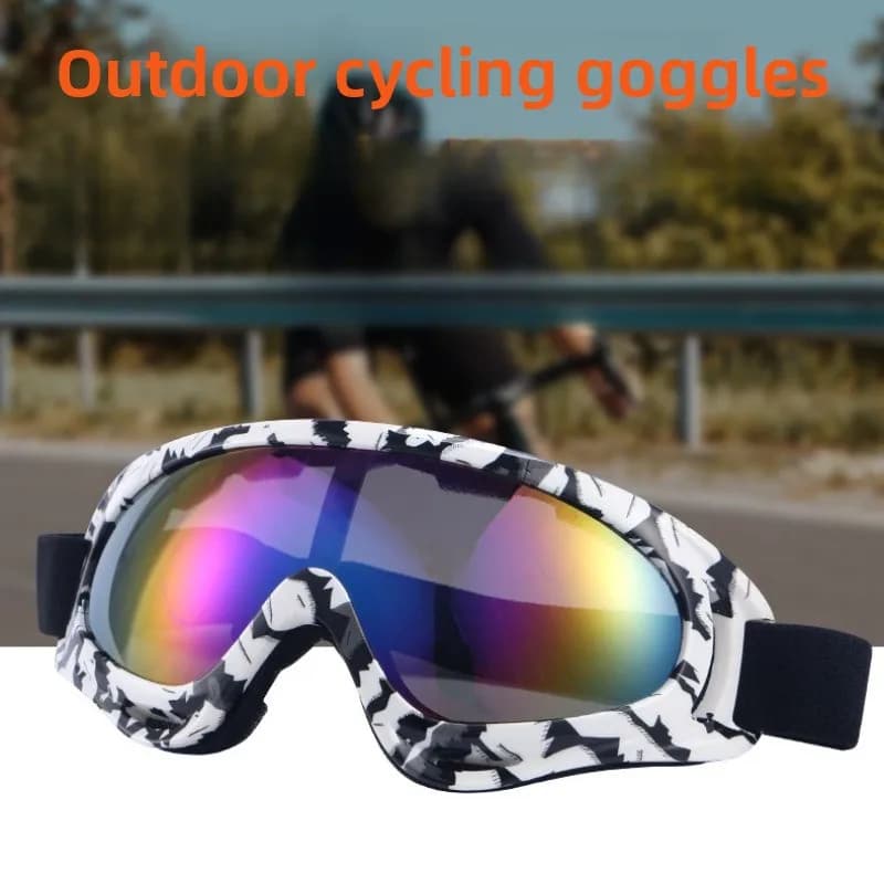 Occhiali da Sci Antiappannamento, Occhiali da Moto, Occhiali Invernali per Snowboard e Sci, Maschera da Sci Antivento per Sport all'Aperto, Occhiali Off-Road