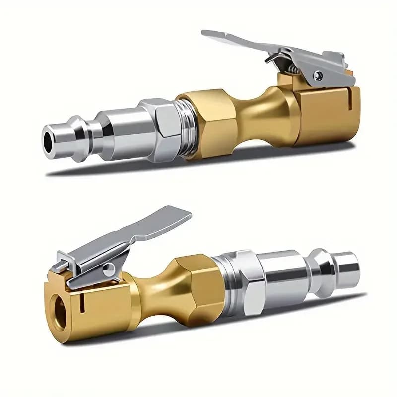 1/2x Ugello di Gonfiaggio Rapido Mandrino di Gonfiaggio 8x7.8cm Diametro Interno 8/6mm Materiale di Rame Auto Durevole Valvola della gomma accessori