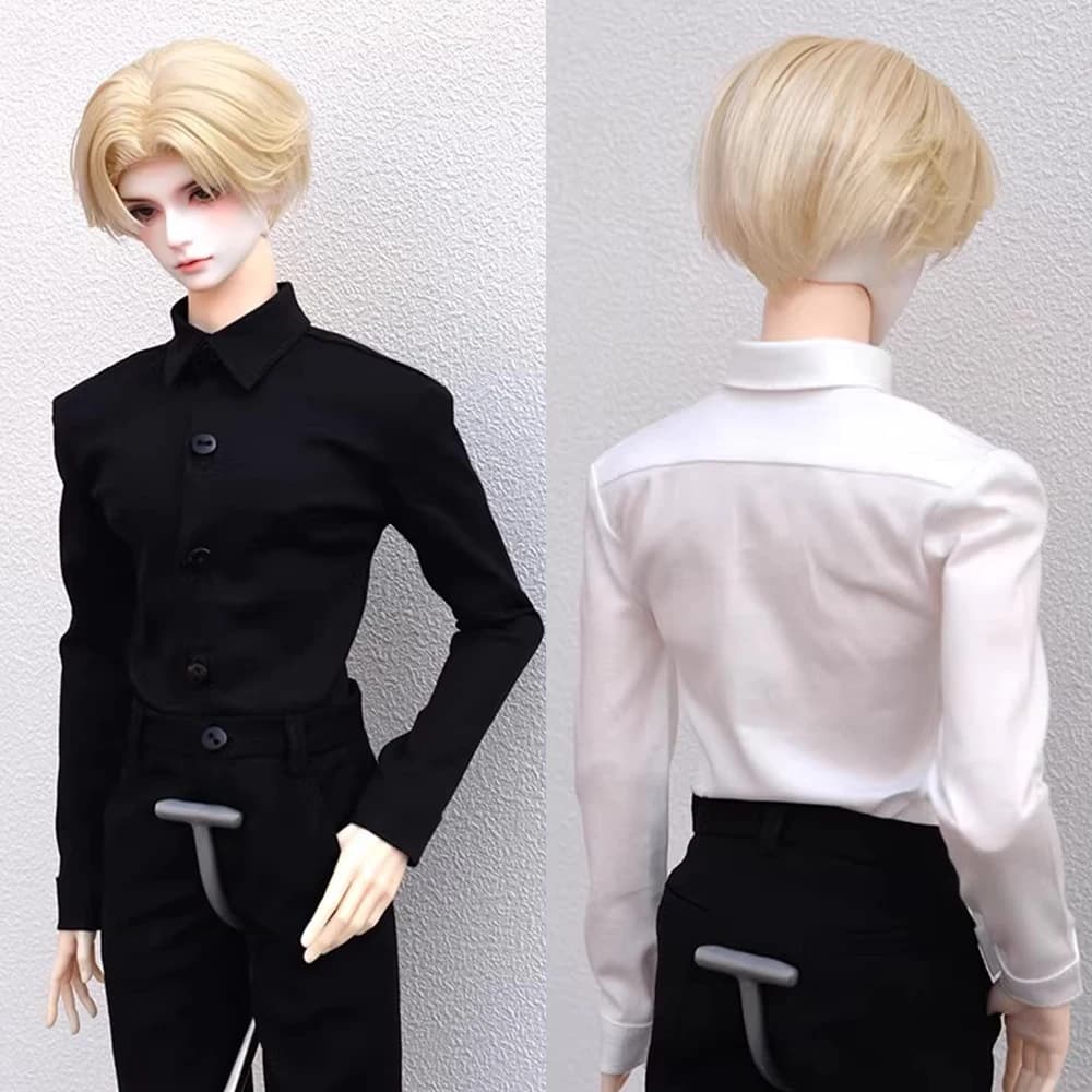 oloOnly Clothing】 Sleeve Shirt Lengths 1/3 1/4, Top Shape Black White for Dolls TD85 ID75 Dragon Soul 73 Normal/Great