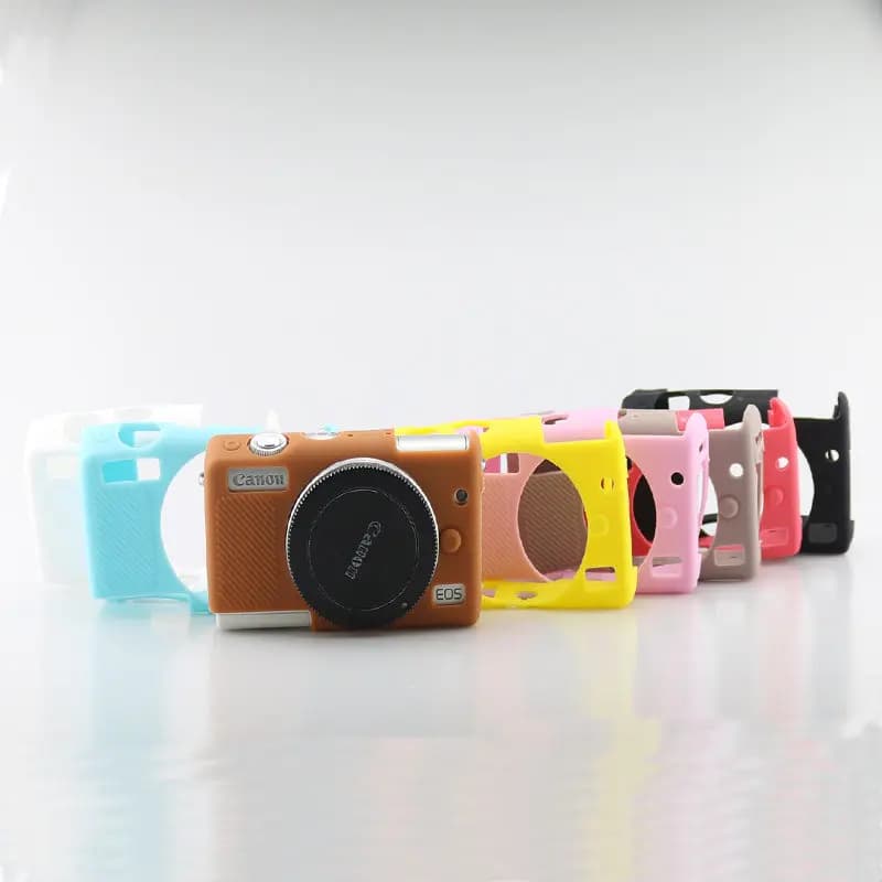 Silicone Camera Bag Suitable for Canon M100/M200 Protective Case Soft Shell Shockproof Scratch-Resistant