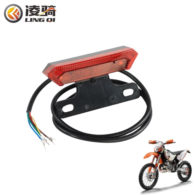 LINGQI Avvertimento Luci a LED Luci di arresto dei freni Parari Lampada per fanali posteriori ATV fuoristrada Lampade posteriori Scooter elettrico Quad Bike
