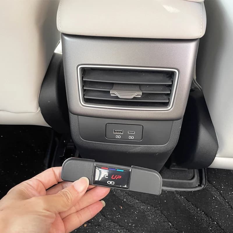 USB Car Dust Cover for BYD YUAN PRO ATTO 2 (2024-2025) - Rear USB Charging Door Protective Cover, Interior Editing Supplies