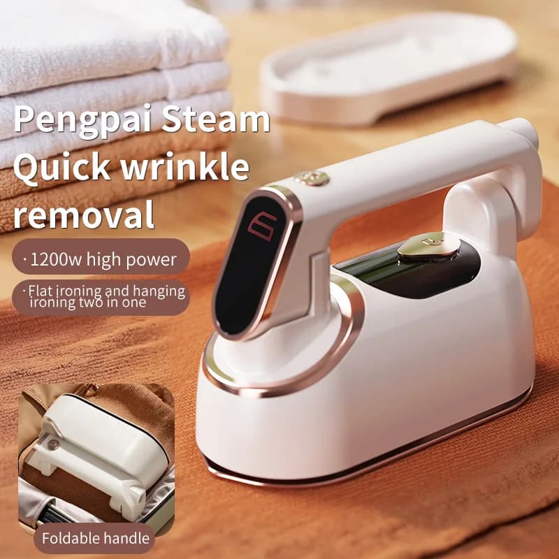Stiratore a Vapore Portatile 1200W, Ferro da Stiro a Vapore da 140ml con Protezione Anti-Bruciatura a Secco, Rimuovi Pieghe per Vestiti da Viaggio e Tessuti Delicati per la Casa