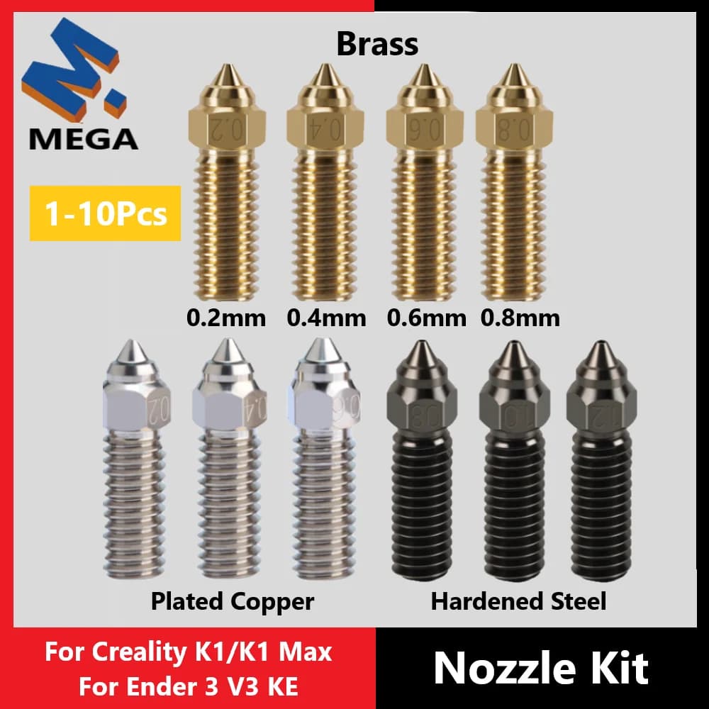 Creality Ender 3 V3 KE Angle Brass Plated Steel Tempered for Creality K1 / K1 Max / CR-M4 3D Printer Parts