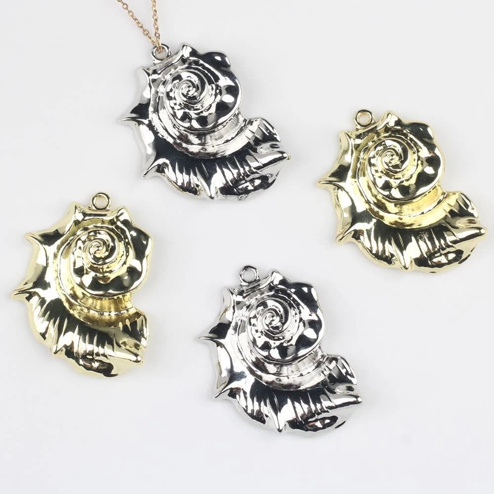 10pcs Fashion Conch Pendant Jewelry Making Accessories DIY Handmade Earrings Necklace Bracelet Craft Ornament Supplies Gifts
