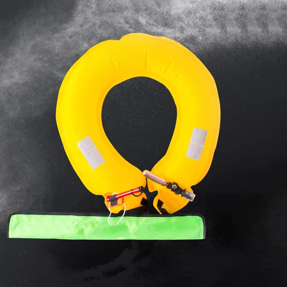 SWROW Giubbotto di salvataggio Cintura di sicurezza Marsupio gonfiabile automatico Giubbotto di salvataggio automatico PFD per canoa Canottaggio Pesca Kayak