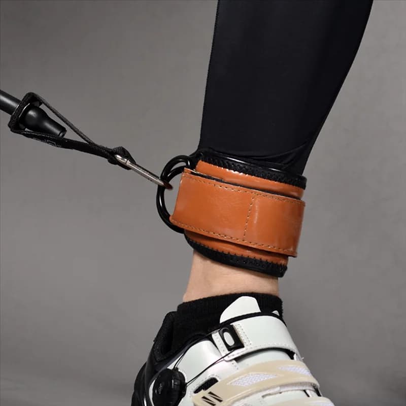 A64T-Bande di resistenza Braccialetti per esercizi Fasce per caviglie fitness Polsini di supporto per i piedi Macchina per cavi Palestra Attrezzature per il fitness a casa