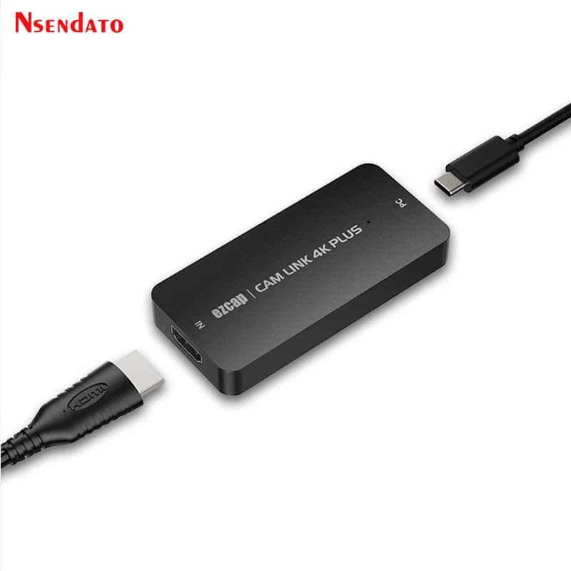 Ezcap369 CAM LINK 4K 30hz PLUS HDMI USB 3.2 Gen 1 Type-c Scheda di acquisizione video e audio, adattatore per PC, TV, Desktop, MacOS