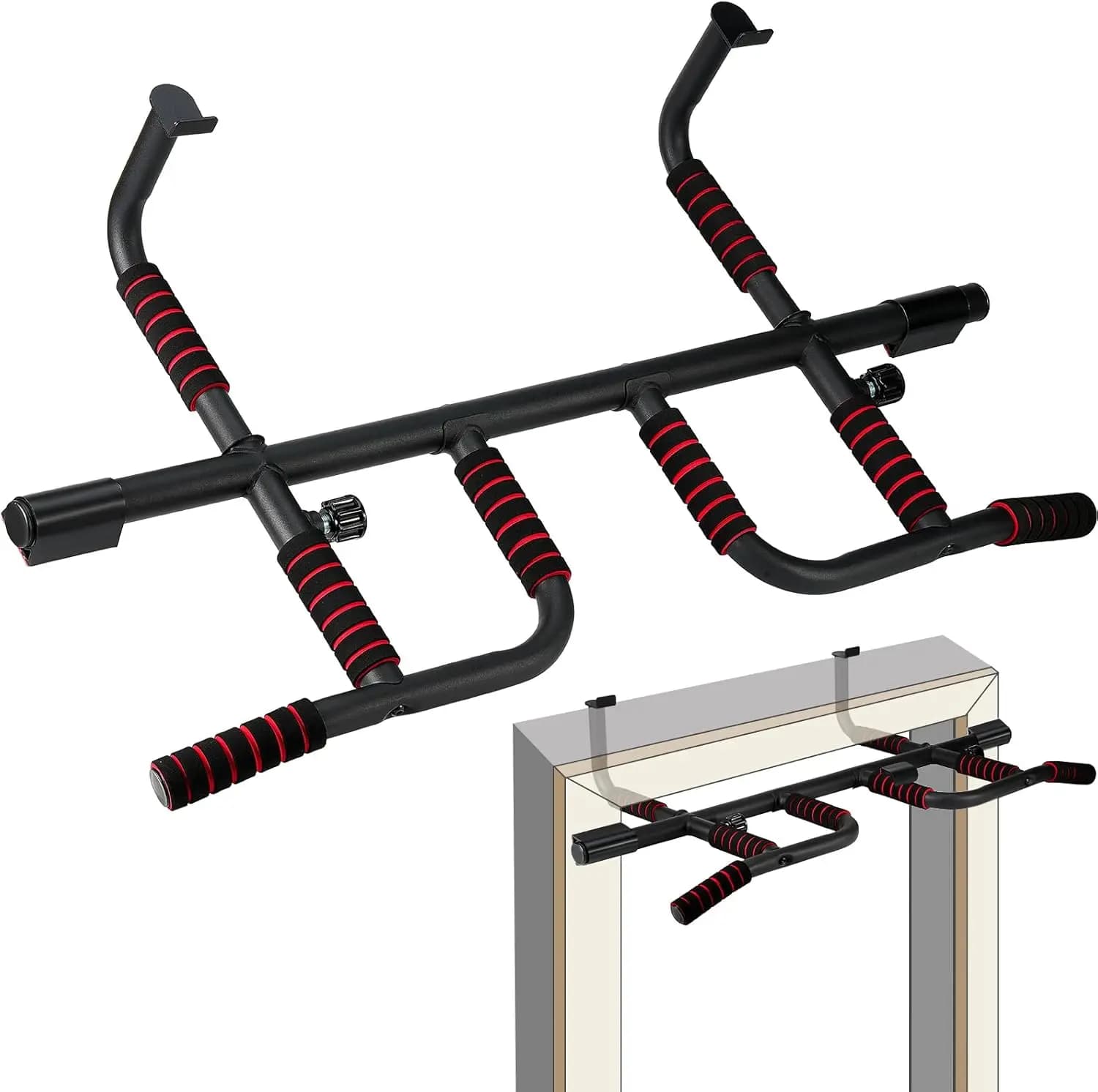 New Traction Bar 2025: Industrial Steel, Multiple Handle for Door Training, Supports 180 kg