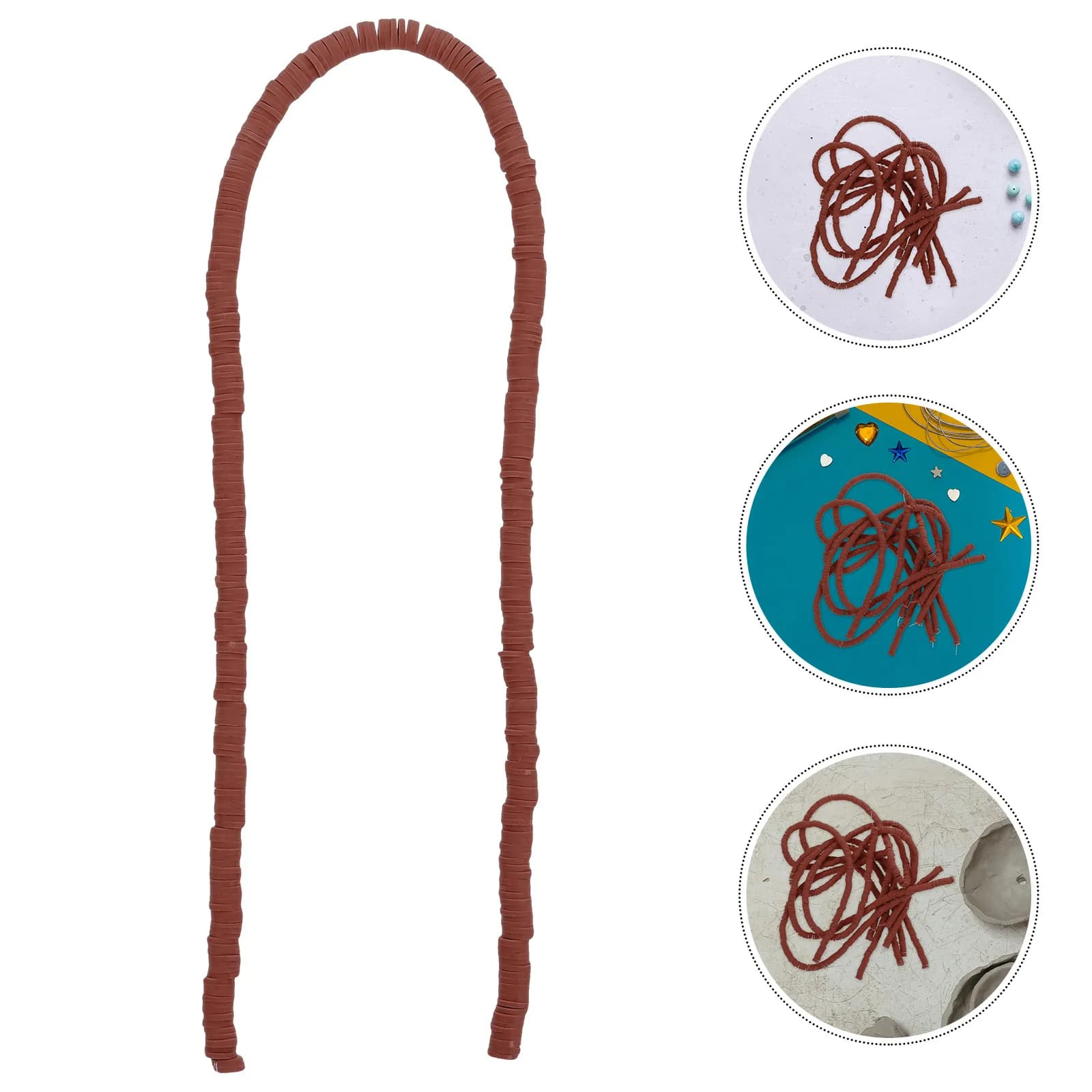 1 Set di Perline Fatte a Mano in Argilla Polimerica Piatte e Rotonde per Creazione di Gioielli Fai-da-Te, Ideali per Braccialetti, Collane e Artigianato, Adatte ai Principianti, Morbide