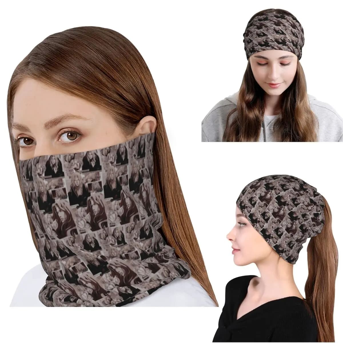 Alucard Castlevania Bandana, Scaldacollo, Sciarpa Avvolgente, Fascia Multiuso, Berretto, Cappello per Uomini e Donne Adulti Antivento