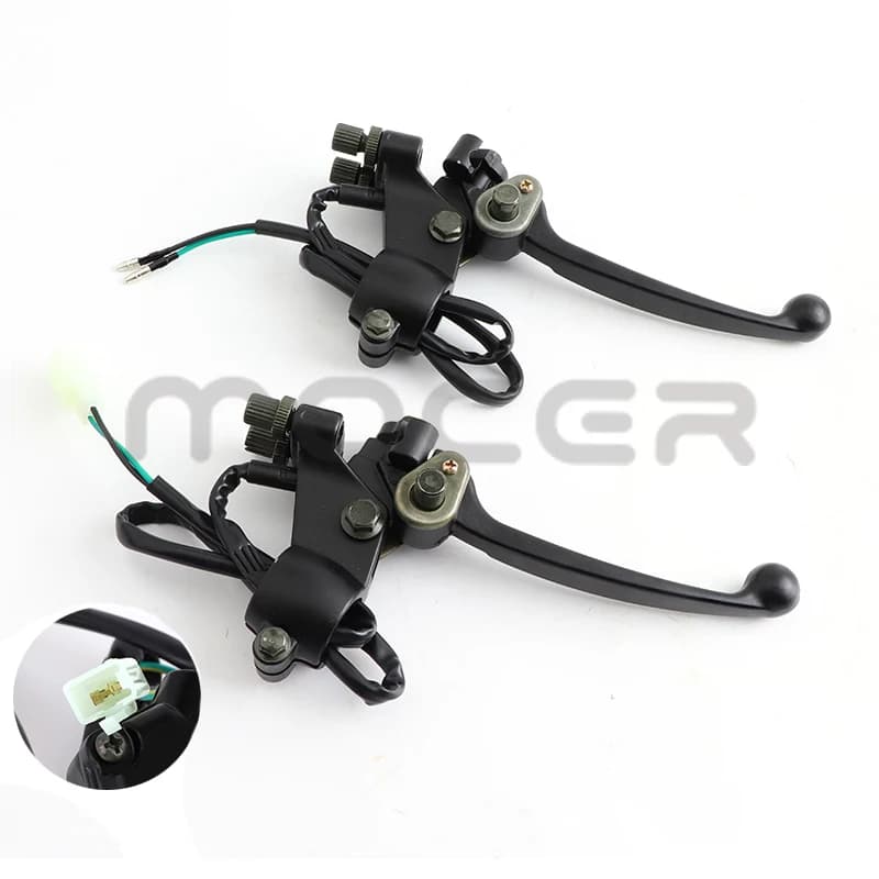 7/8 ''22mm Doppio Tirare Leva del Freno Maniglia di Montaggio con Freno di Stazionamento per 49cc 50cc 70cc 90cc 110cc ATV Buggy Quad Bike