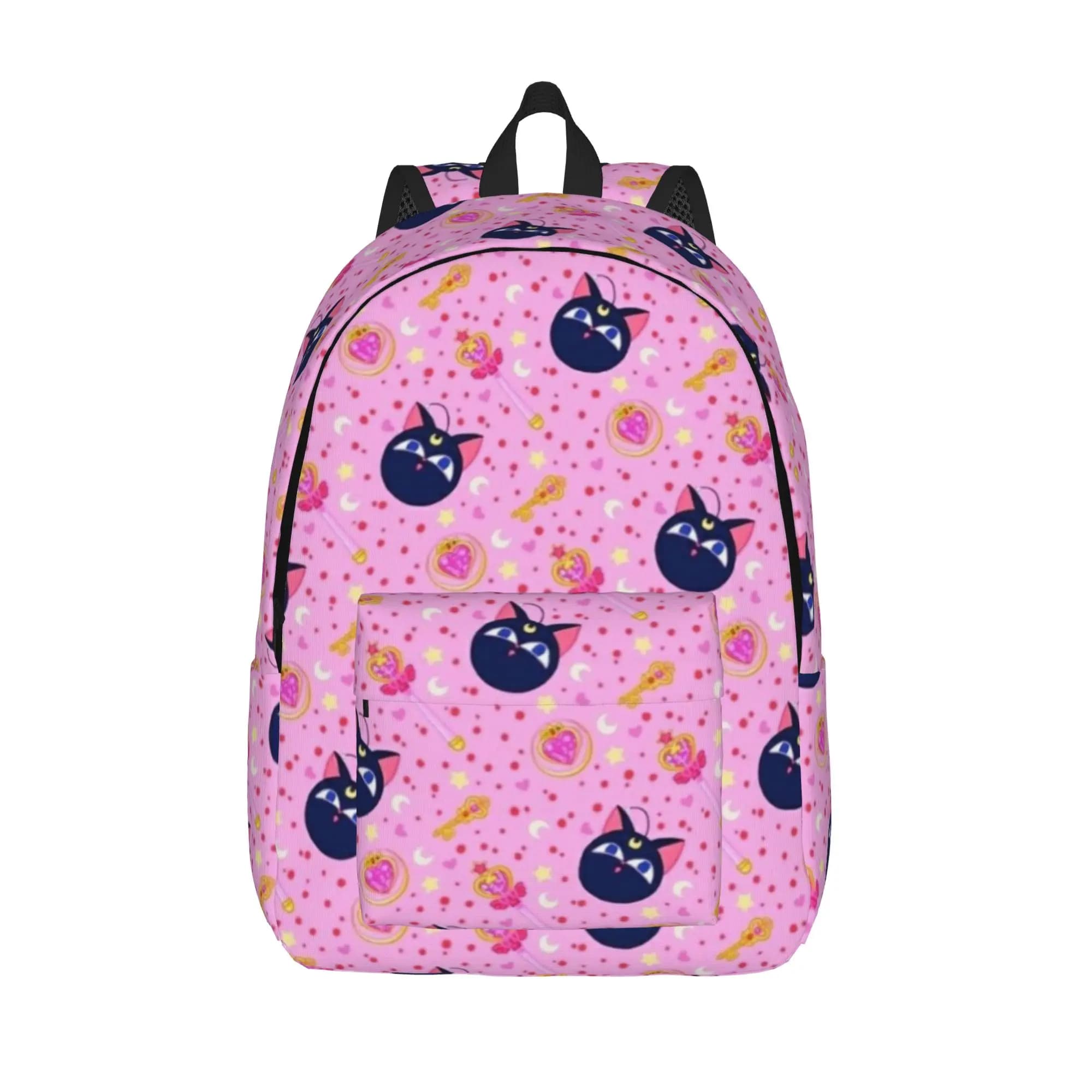 Sailors Moons Luna girls cats Classical Backpack Lightweight High School Work Daypack for Men Women College Shoulder Bag