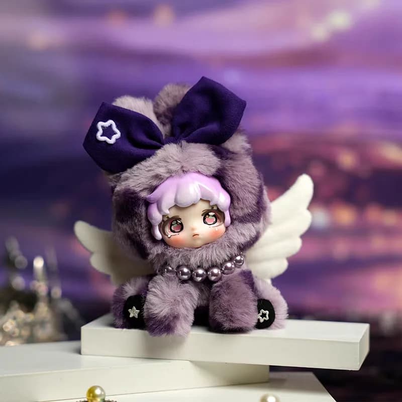 DUMIA Etta Star Wing Illusion Vinyl Face Plush Blind Box - Ciondolo da Borsa e Portachiavi da Collezione, Regalo Divertente per Ragazze e Adulti