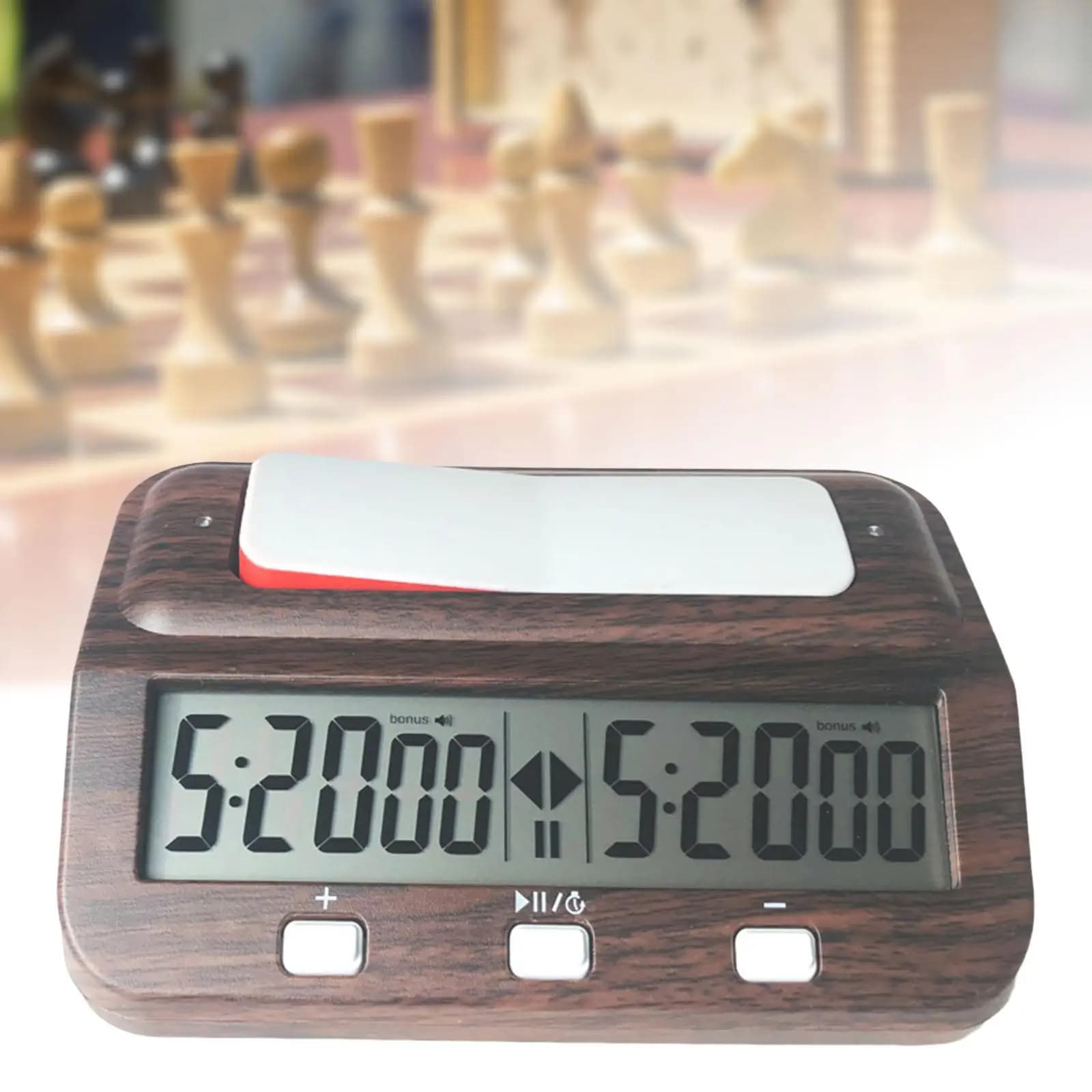 Electronic Chess Timer Digital Alarm Delay Function Portable Travel Clock for Luxury Chess Game Set
