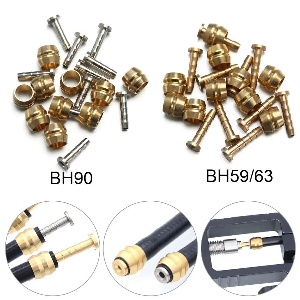 10 Set BH59 BH90 Accessori per biciclette Connettore originale Inserto Oliva Manicotto dell'ago Tubo dell'olio Tubo Freno a disco idraulico