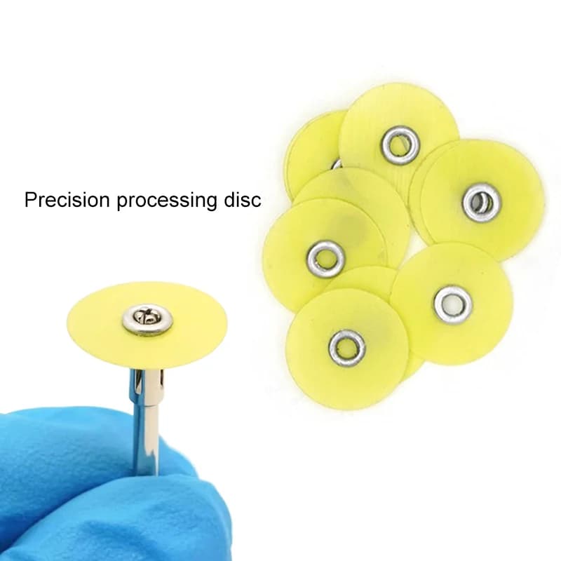 VVDental 40 Pezzi/Scatola Dischi Lucidanti Dentali con Asta di Supporto Mandrino Soflex Flexi Disc RA Shank Materiale per Sbiancamento Denti