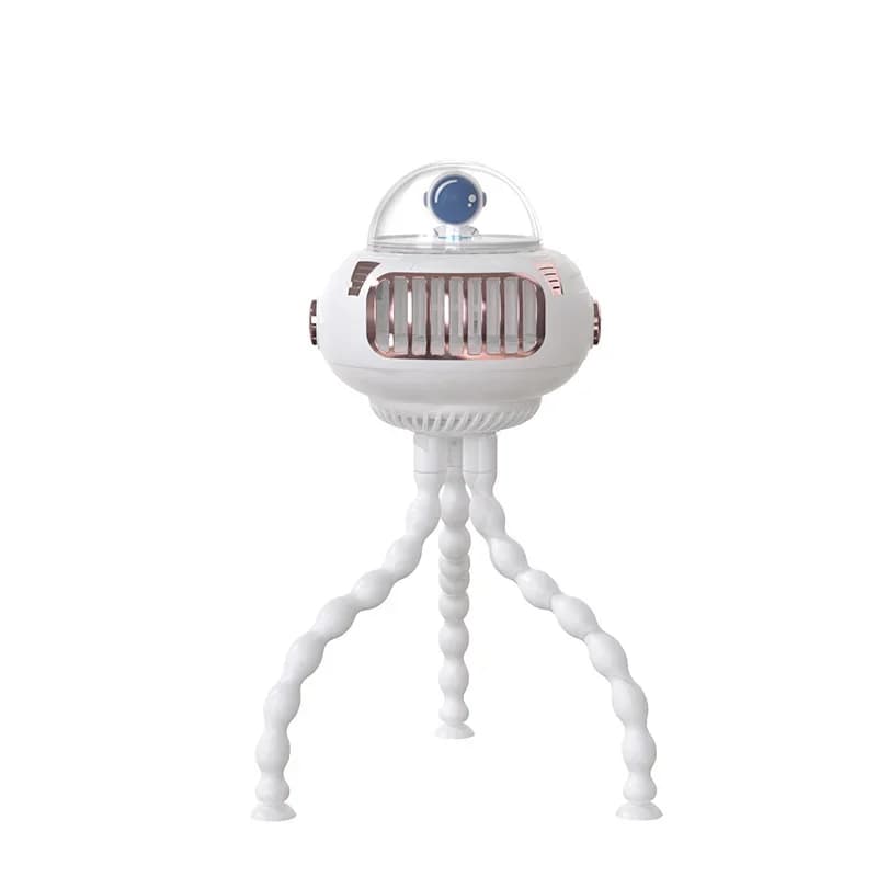 Ventilatore per passeggino, 130 ° Ventilatore oscillante automatico, ventilatore portatile alimentato a batteria da 3600 mAh, ventilatore con clip a treppiede flessibile a 4 posizioni per auto