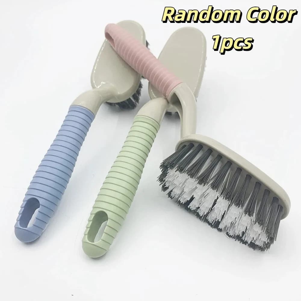 New Random Color Cleaning Brush Multipurpose Long Handle Dusting Brush Household Cleaning Rubber Grip Toilet Brush