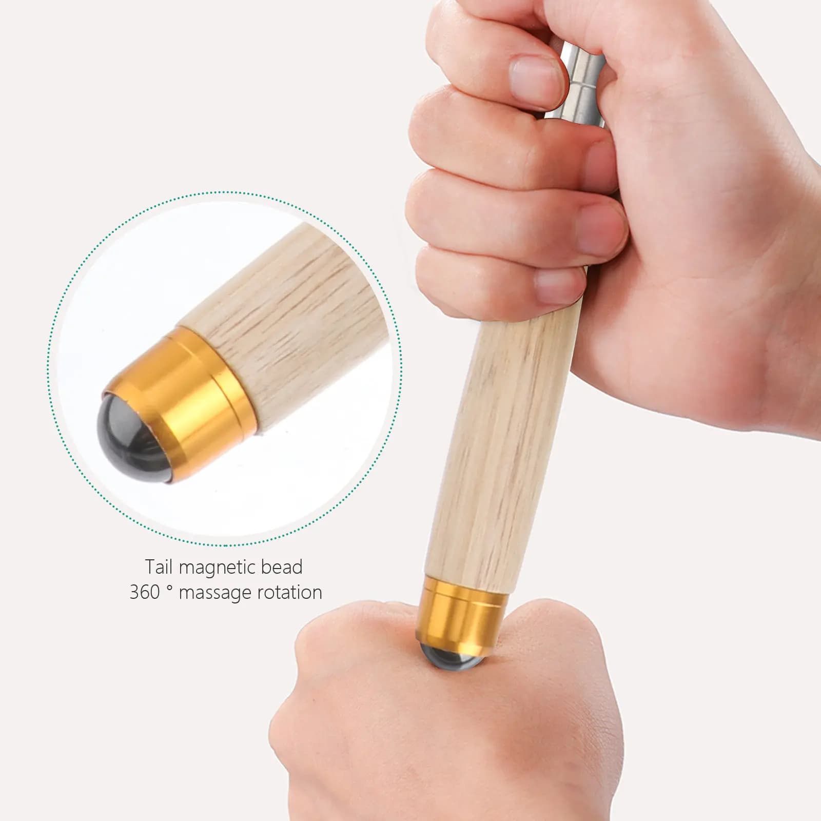 Telescopic Back Scratcher Wooden Ergonomic Handle Long Reach Itch Relief Tool for Self Massage Backscratcher Body Massager