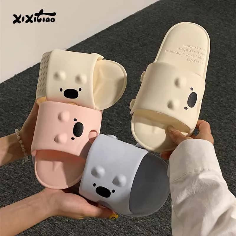 XIXITIAO NEW Indoor Foldable slippers for Women Men EVA Comfortable Portable Lightweight Anti-slip Soft Home Open toe Slides