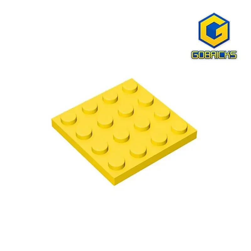 Gobricks GDS-519 Blocco da costruzione compatibile con LEGO 3031 PIASTRA 4X4 - Piastre 4x4 Particelle educative Parti Moc