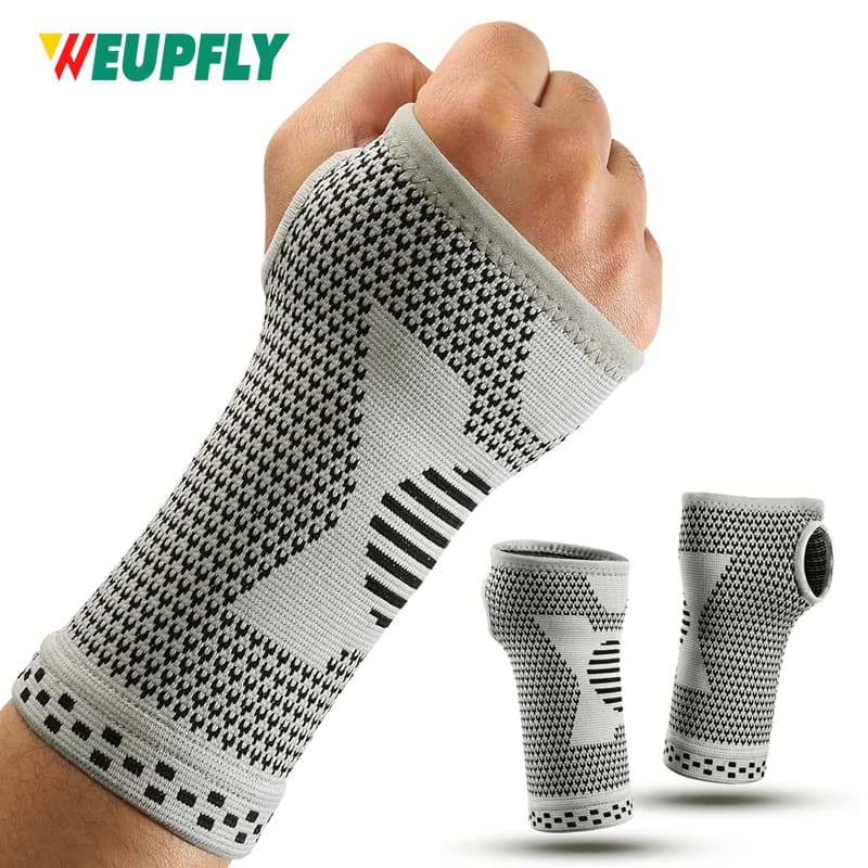 Manicotto di compressione per polso 1/2 pezzi, comodo supporto per tutore per mano per artrite, tendinite, distorsioni, allenamento, tunnel carpale