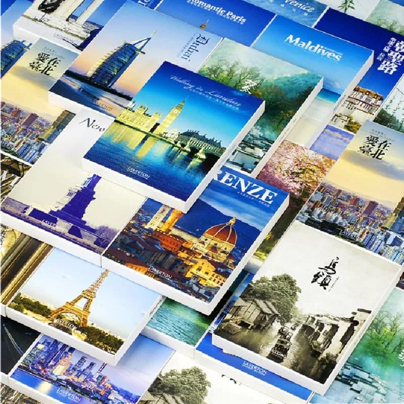 30 Pz 10x14 cm Viaggio Paesaggio Fotografia Cartoline FAI DA TE Wall Art Sfondo Poster Adesivi Home Decor Ufficiale Immagini Carta