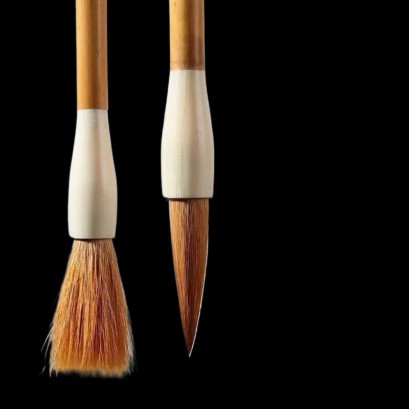 Middle Regular Script Weasel Hair Calligraphy Brush Set Official Running Script Professional Painting Brush Pen Art Supplies