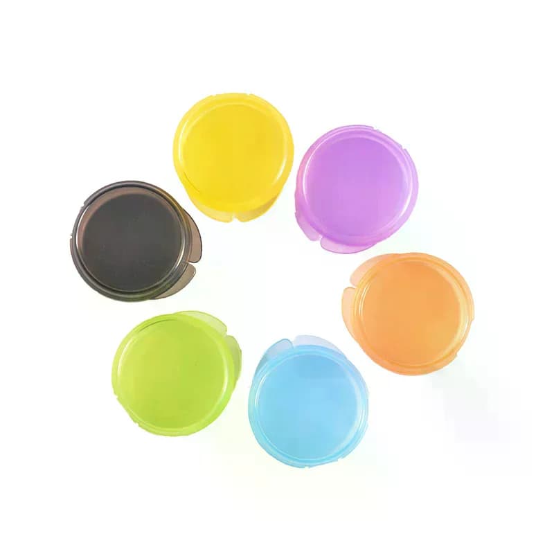 /Kuz/Mini Round Plastic Small Boxes Pill Jewelry Storage Case Container Storage Small Pill Box Portable Travel Home 1pcs