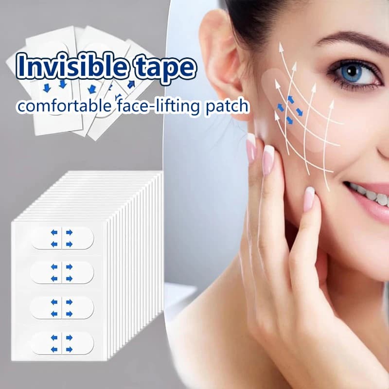 40-120 Pieces Tape V Wall decal for Wheels and Leather Pendant, Wall decal Lifting Face Invisible Transparent, Patch Face Lifting