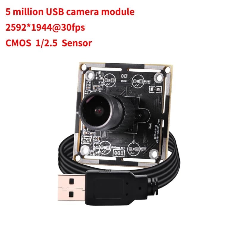 WDR 5 MP USB camera module, 2592x1944 30 fps, PS5520 wide dynamic, MegaPixe HD webcam, plug and play compatible with UVC