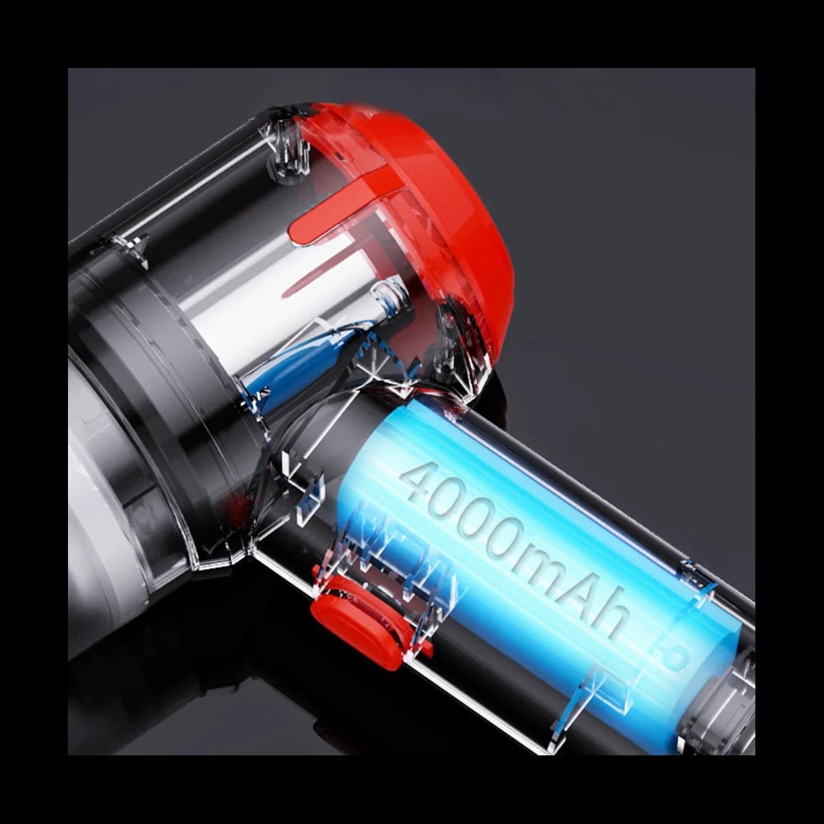Aspirapolvere per auto wireless 4 in 1 che carica l'aspirapolvere per auto portatile ad alta potenza portatile ad aria compressa -A
