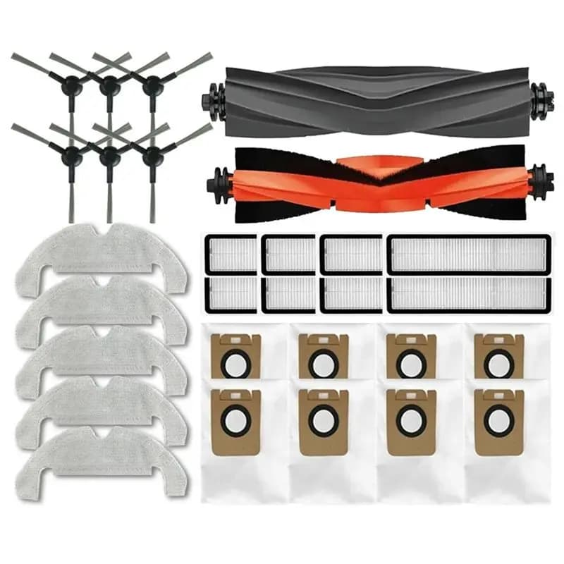 SYW Accessories for Dreame D9 Plus Bot D10s Plus Robot Vacuum Cleaner - Parts: Main and Lateral Brushes, Washing Panels, HEPA Filters, Pickup Bags