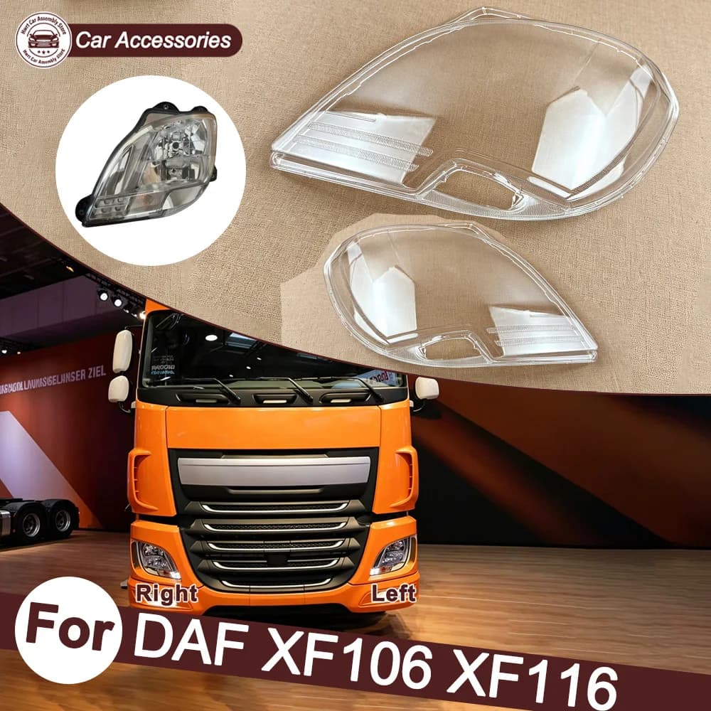 Car Front Headlight cover For DAF XF106 XF116 Accessories Lampshade Headlight Shell Car Front Headlight Lens Cover Lights Shell