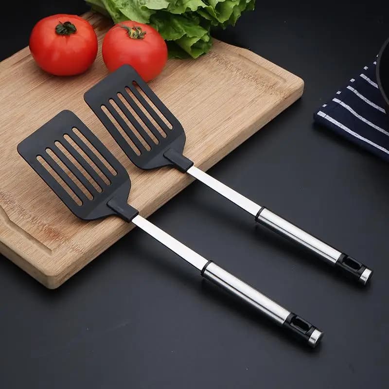 Spatula with Stainless Steel Handle, Kitchen Tools, Nylon Frying Palette, Egg and Fish Palette, Cooking Tools