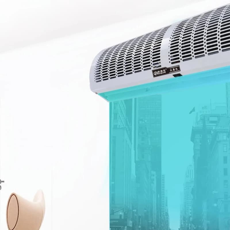 90CM-180CM Porte d'aria commerciali Telecomando bancarelle regolabili Macchina per tende d'aria Nano Vernice spray Muto Risparmio energetico Basso Noi