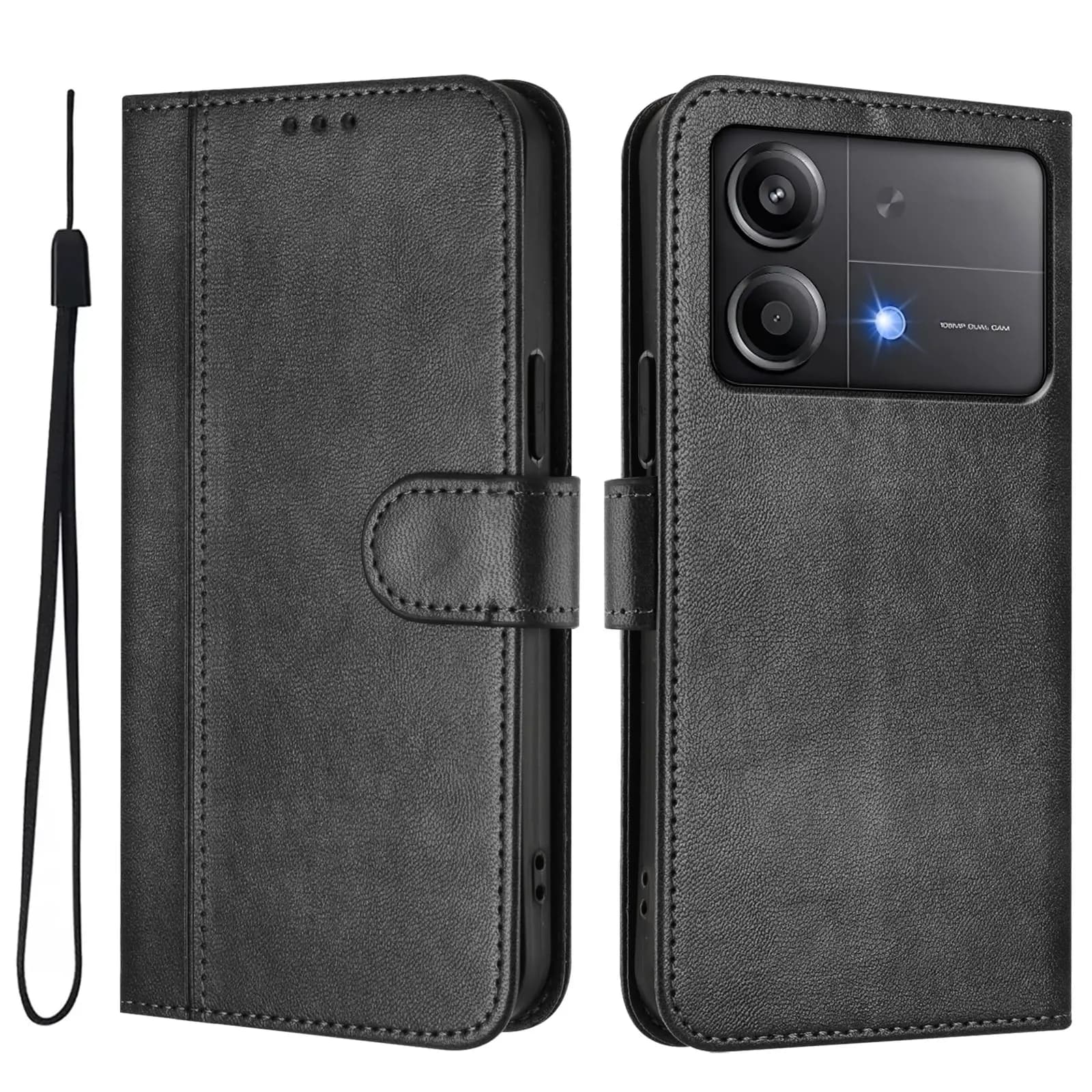 Custodia a Portafoglio in Pelle con Slot per Carte per Xiaomi POCO X7 X7 Pro X6 Neo X6 X5 Pro X4 Pro X4 NFC X3 NFC X3 Pro X3 GT C3