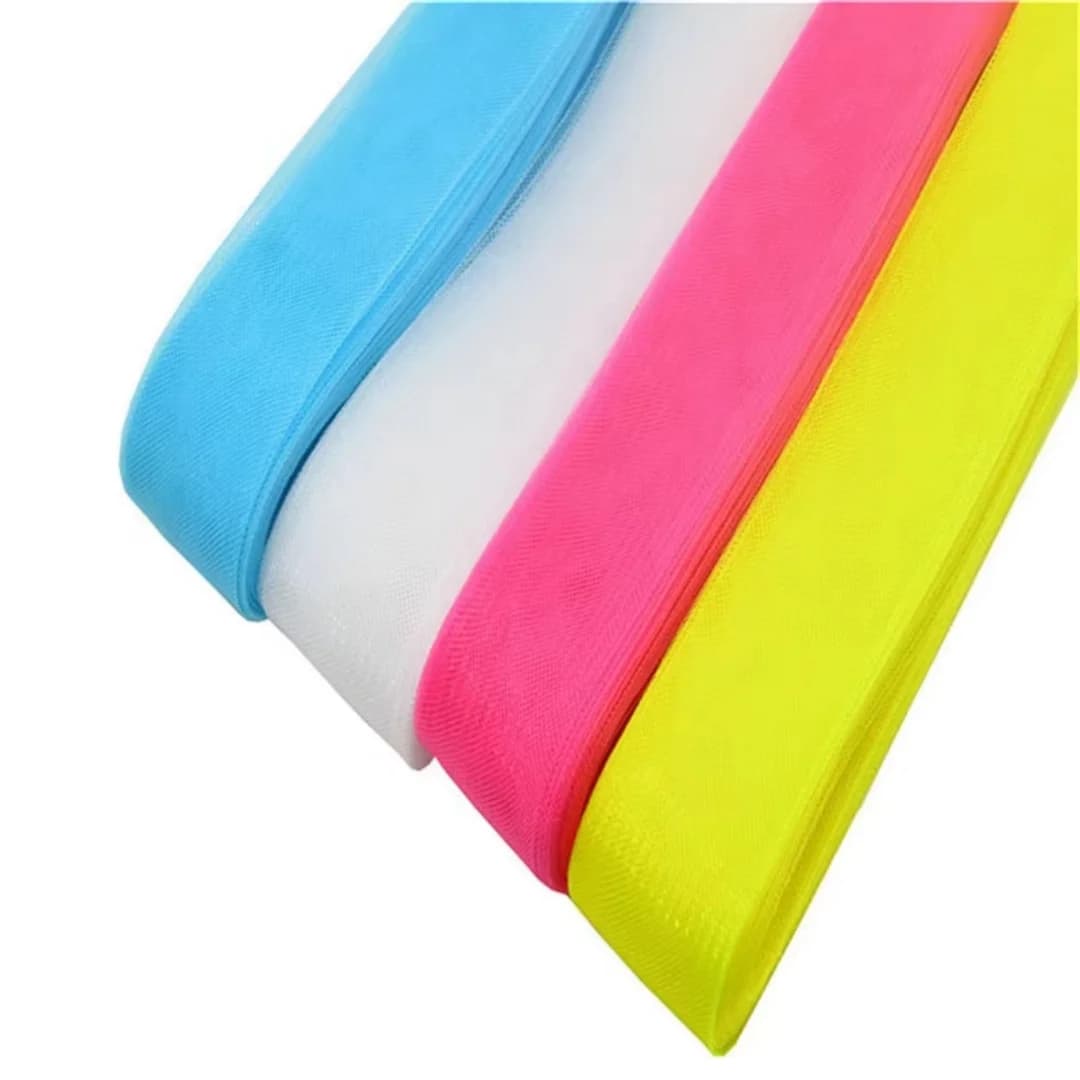 Flat Plain Soft Polyester Horsehair Crinoline Cyberlox Braid Boning Material for Hand DIY Crafts Sewing Wedding Dresses Dance