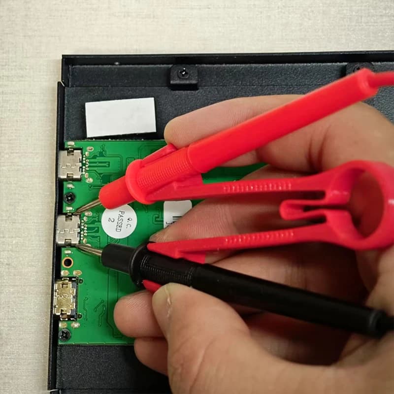 3D printed multimeter probe holder, 8 mm/10 mm electrician pen holder, multimeter auxiliary instrument with one hand