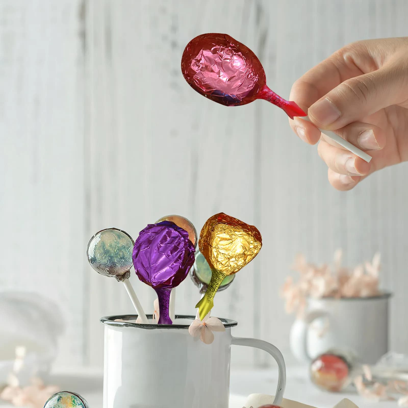 900 Pezzi di Carta da Imballaggio in Alluminio Ecologica per Cioccolatini e Caramelle, Lucida, Colori Misti, per Tea Party e Addio al Nubilato