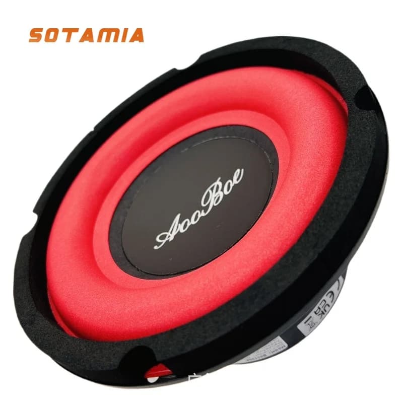 SOTAMIA 1 Pezzo Subwoofer da 6,5 Pollici 6 Ohm 120 Watt 35 Core 88dB Altoparlante Audio per Auto e Casa Fai-da-te Casse Acustiche Bluetooth