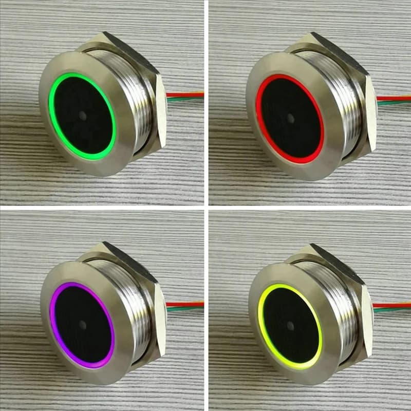 【Ultimo spazio!】GM60 UART Indicatore luminoso ad anello controllato in acciaio inossidabile 1D/QR/2D Scanner di codici a barre Codice QR Modulo scanner di codici a barre