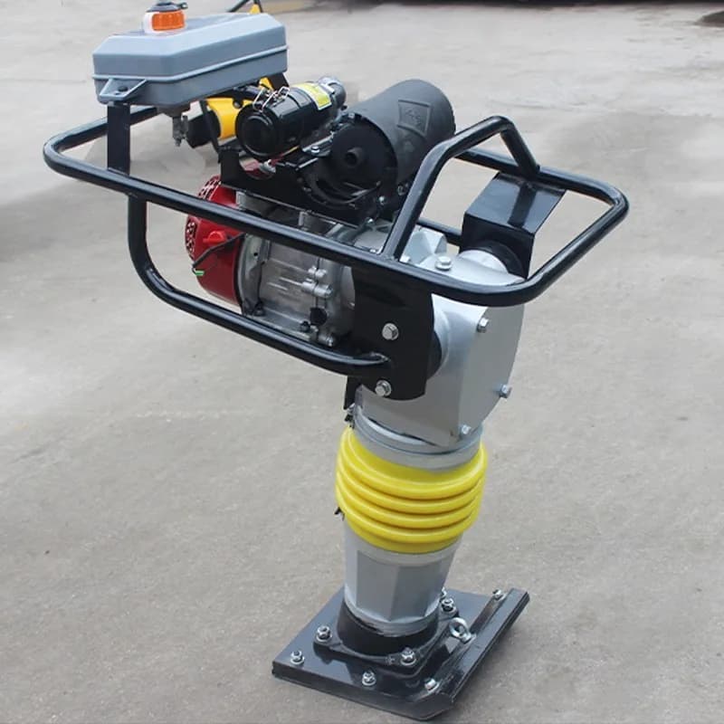 Road Tamping Rammer Vertical Vibratory Compactor Foundation Soil Consolidation Construction Ground Compact Processing Equipment
