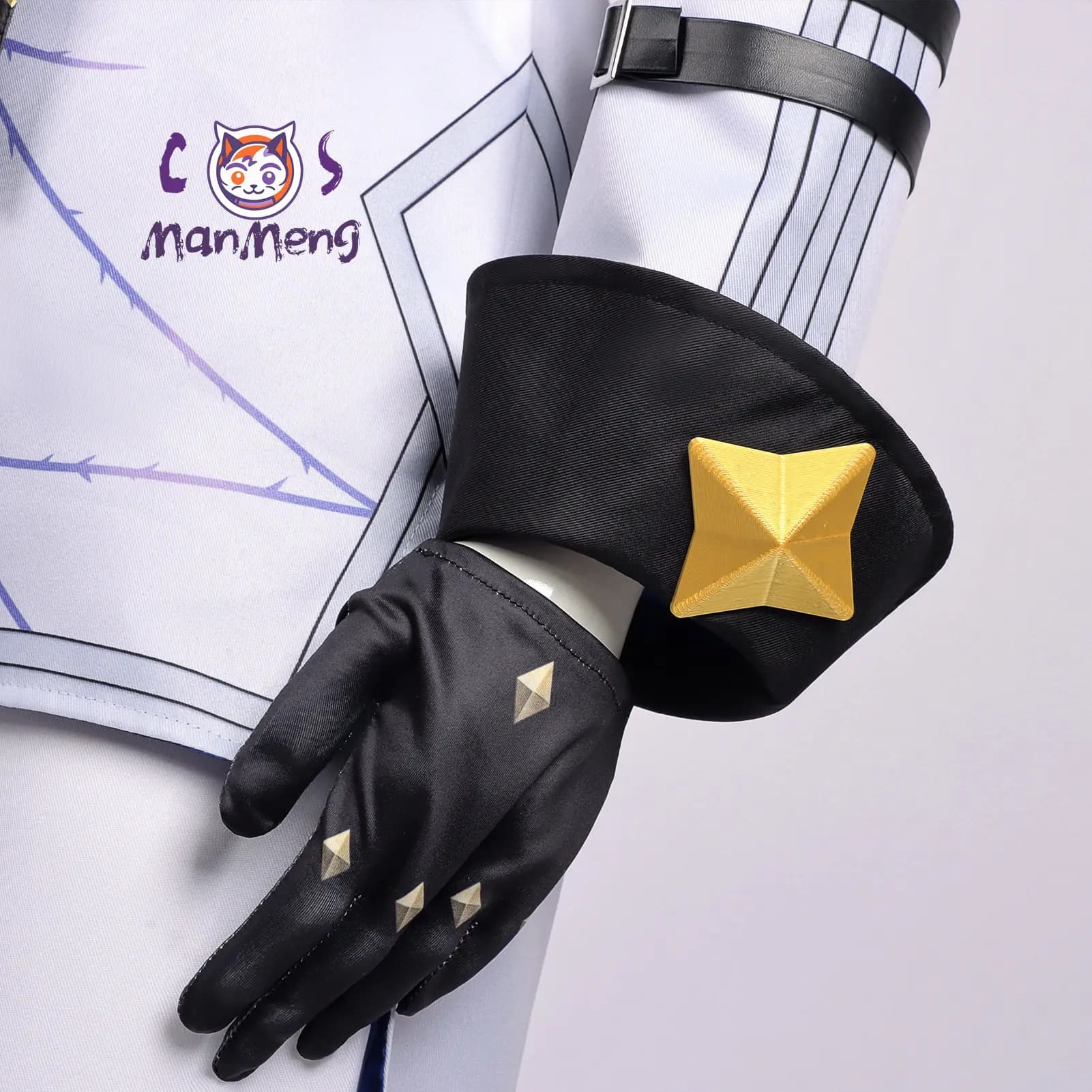 Costume Cosplay del Capitano Man di Game Neverness to Everness Baicang NTE E.T.D, Uniforme Bianca Elegante con Cintura per Halloween