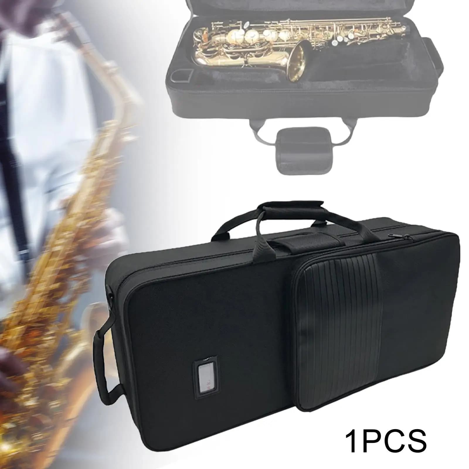 Alto Saxophone Case External Pocket Padded Carry Case Accompaniment Special Saxophone Carrying Bag Saxophone Storage Bag