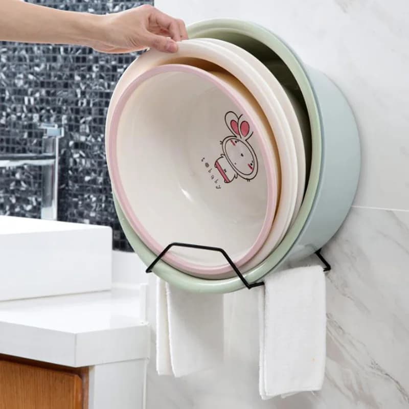No-Drill Wall Mounted Batoom Kitchen Towel Ra Clothes Hanger Holder over the Door Hooks Storage Organizer elf Ra