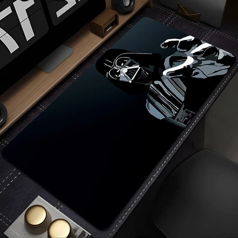 Tappetino per mouse Tappetino per mouse da gioco esteso con bordo cucito S-star W-wars D-darth V-dader Tappetino per tastiera per computer con base antiscivolo